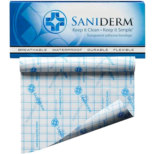 Saniderm Tattoo Aftercare Bandage (Medium Roll, 6 in x 8 yd) – Convenient, Faster Tattoo Healing and Protection – Sterile, Waterproof, and Latex-Free Saniderm Tattoo Aftercare Bandage (Medium Roll, 6 in x 8 yd) – Convenient, Faster Tattoo Healing and Protection – Sterile, Waterproof, and Latex-Free