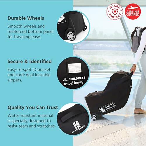 J.L. Childress Padded Car Seat Bag with Wheels