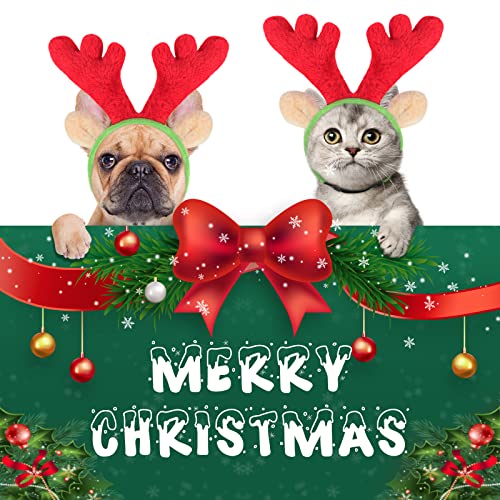 Disfraz Navidad BWOGUE Reno con Bufanda para Perros S miniatura 2