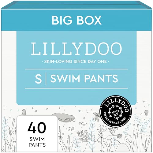 Image of LILLYDOO Disposable Baby Swim Diapers, Size Small (13-24 lbs), 40 Count