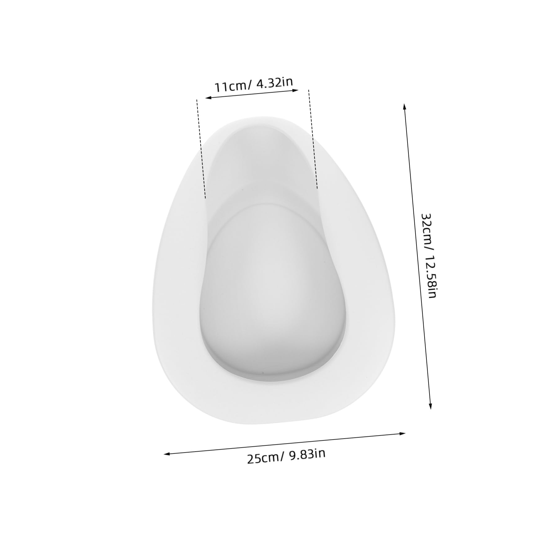COLLBATH Ergonomic Bedpan for Elderly Leak-Proof Portable Urinal for Hospital Home Care