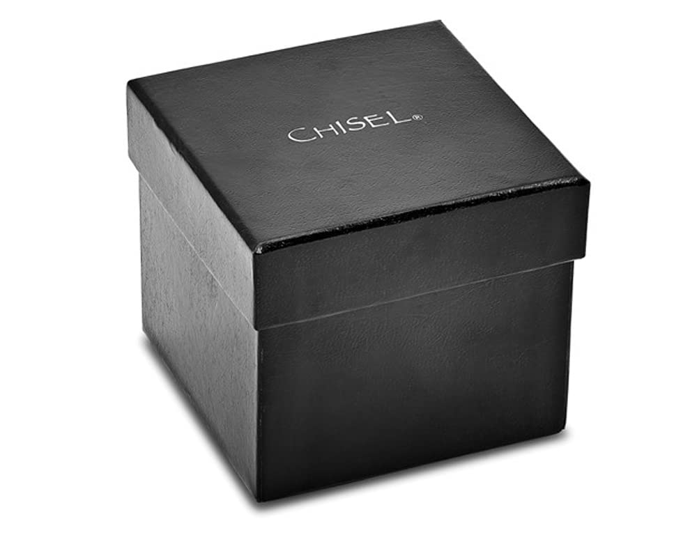 Gem And Harmony Chisel Stainless Steel Black Dial Pocket Watch (47mm)