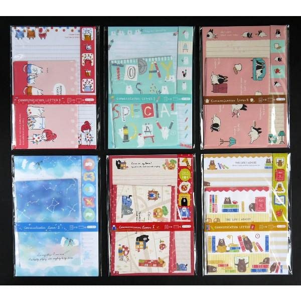Amazon.co.jp: レターセット キャラクター 便箋10枚・封筒5枚
