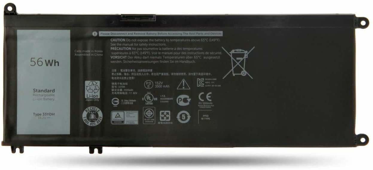 SellZone 33YDH Dell Inspiron 15 7577 17 7000 7773 7778 7786 7779 2in1 G3 15 3579, 17 3779 6 Cell Laptop Battery