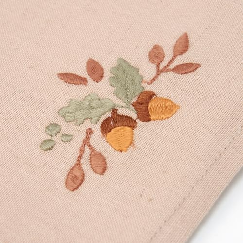 Primitives-by-Kathy-Fall-Decorative-Napkin-Set-15-x-15-flax-linen-brown-green-pumpkin-orange Primitives by Kathy Fall Decorative Napkin Set 15 x 15 flax linen brown green pumpkin orange
