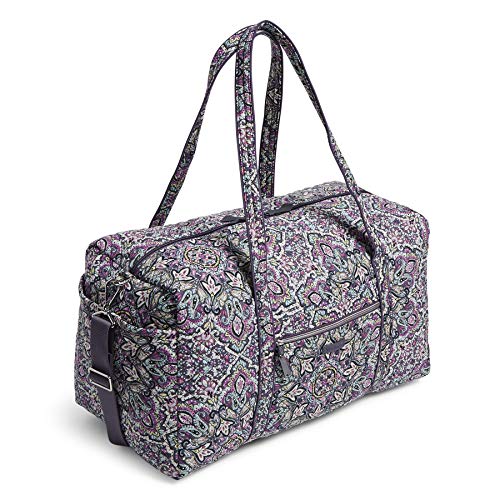 Vera Bradley Women's Signature Cotton Travel Duffel Bag, Bonbon Medallion, Large 22
