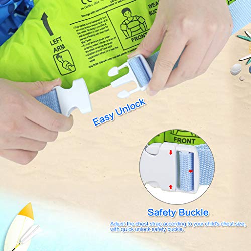 image for Gogokids Kids Swim Vest Life Jacket, Swimming Aid Armbands for Toddler