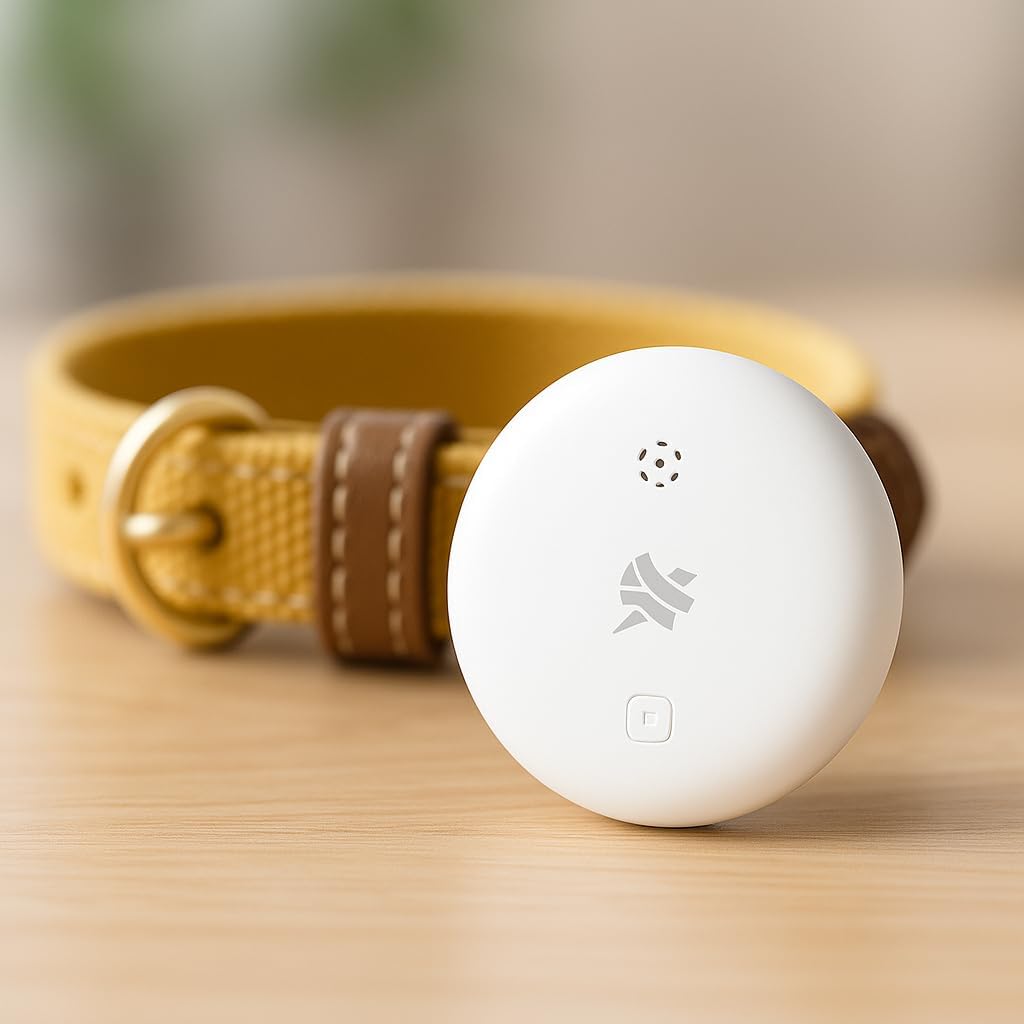 Rastreador Localizador Android SmartTag com Alarme de Sonoro Apenas Android Bateria 230maH Localizar Pets e Crianças Mala Mochila (Branco)