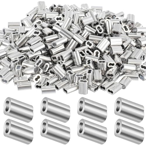 Manchons à sertir en aluminium 1,9 cm Yaocom pour câble de haute résistance