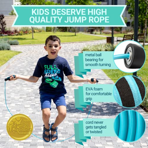 2 Pack Jump Rope For Kids - Easily Adjustable With Anti-Slip Handles, Plus 2 Activity Books (Pvc) #TOP7