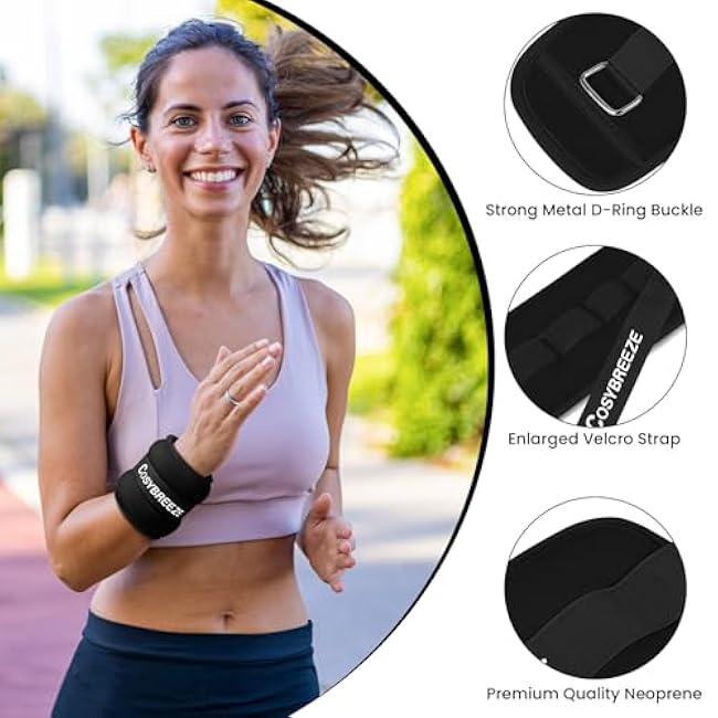 Ankle Weights 1/2/3/4/6/8/10 LB 1 Pair Wrist Leg Arm Weights for Women Men, Strength Weighted for Walking, Running, Jogging, Fitness, Gym Workout