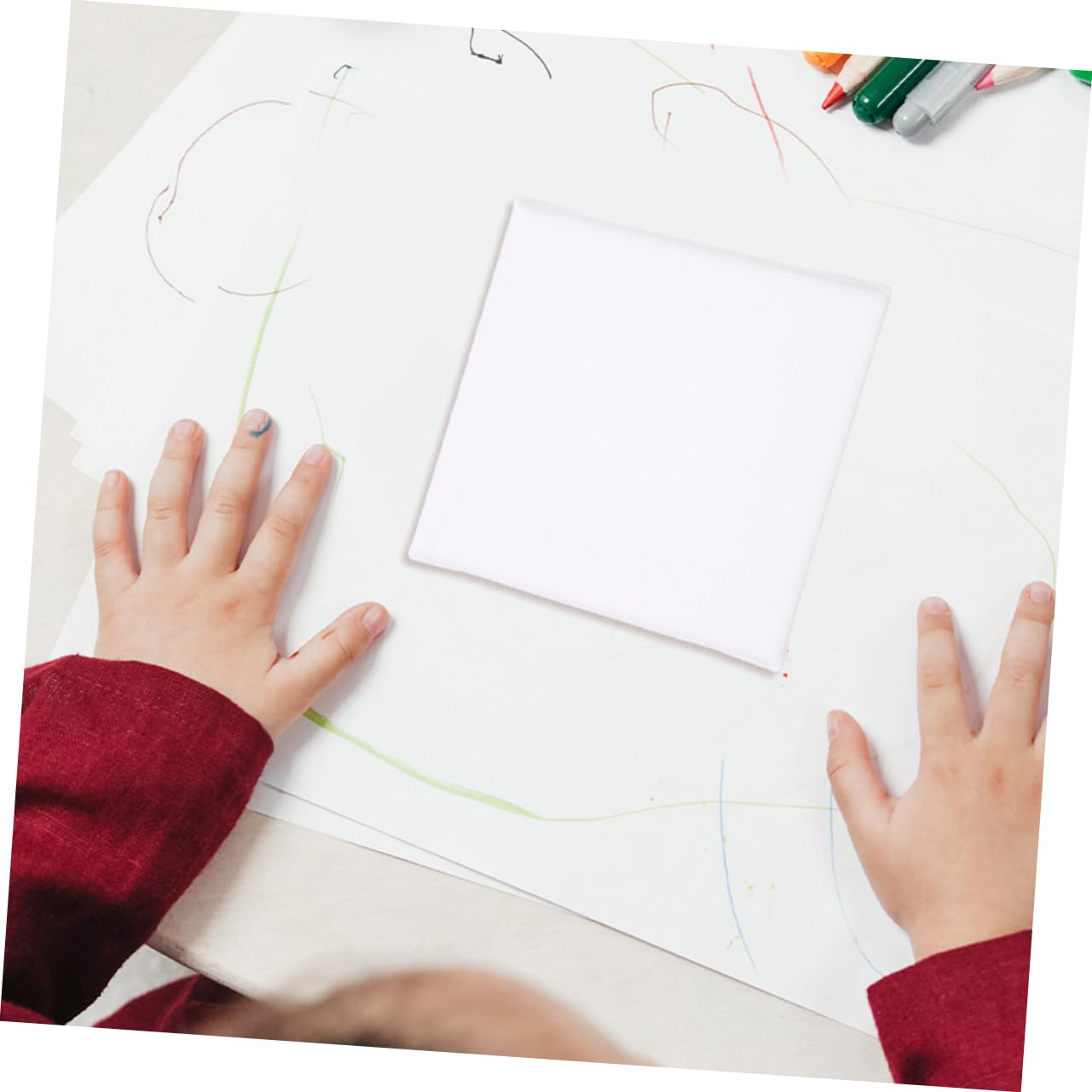 SEWACC 24 Stück Teiliges Mini Kleine Baumwoll Leinwände Leichte Tragbare Malplatten für DIY Kunstprojekte Wiederverwendbar für Zuhause und Reisen