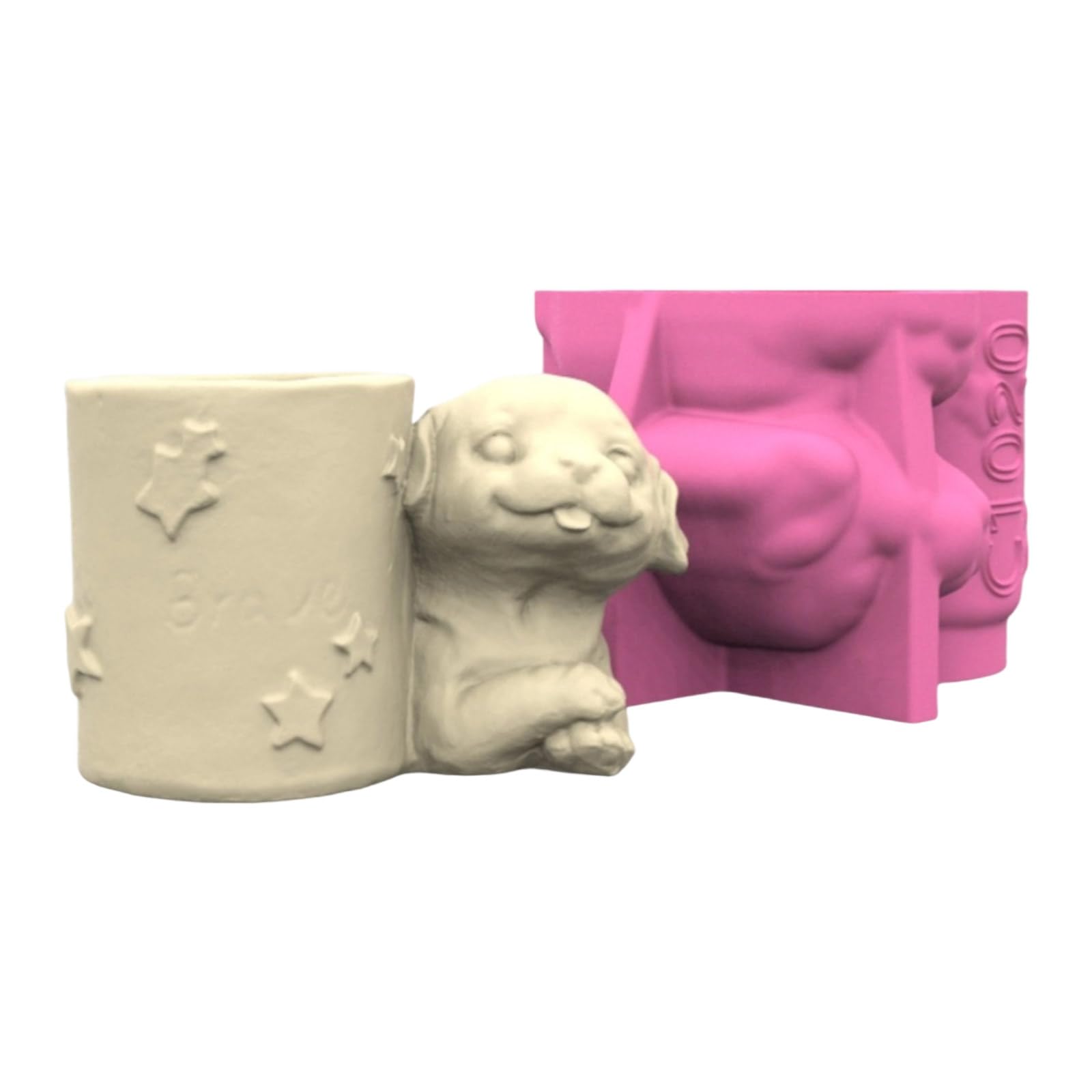 Shurhome Dog Garden Pots Silicone Sturdy Crafting Supplies Portable for Patio and Balcony Decoration Home Decoration Accessory