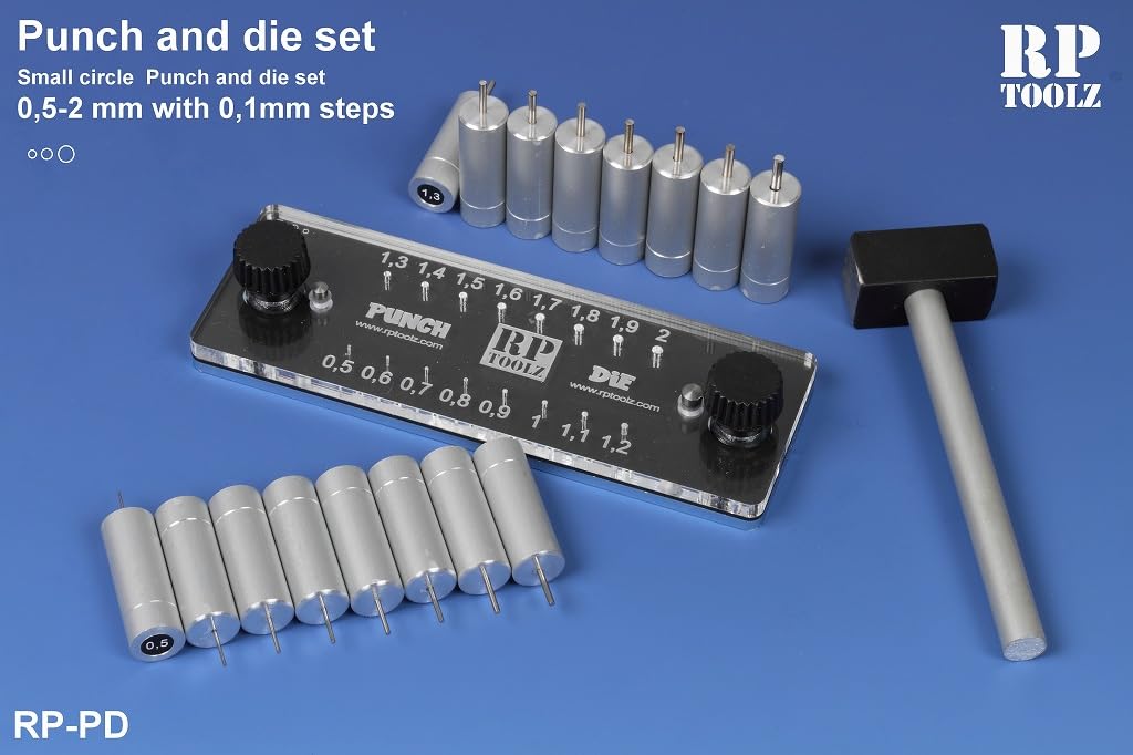 RP Toolz RP-PD 小型円形パンチとダイセット Amazon.co.jp: RPツールズ RP-PD 丸パンチ・ダイセット(スモール)0.5mm