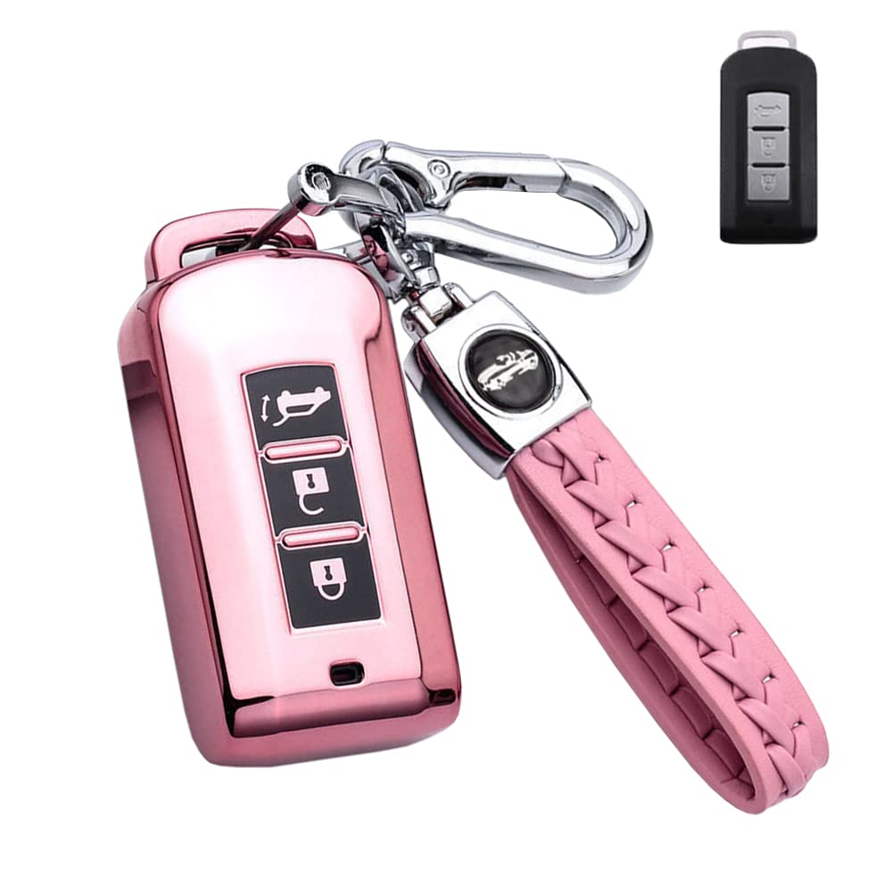 Buy SANRILY Full Protector 3 Button Key Fob Cover for Mitsubishi