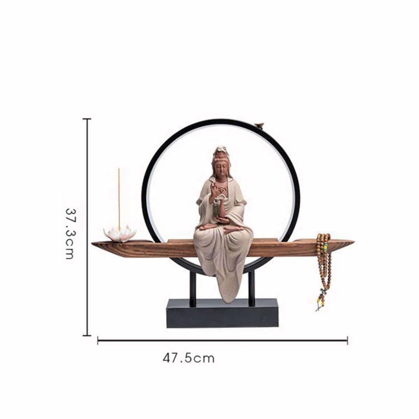 Recogedor de Cenizas Quemador de Incienso reflujo, Creativo, Decorativo, cerámica, Guanyin Bodhisattva, for el hogar y la Sala Estar Decorativo
