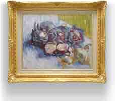 Amazon.co.jp: ゴッホ 赤キャベツと玉ねぎのある静物 F6 油絵