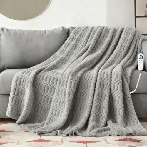Eastsora Heated Blanket,Electric Flannel Blanket,Heating Blanket with ETL & FCC