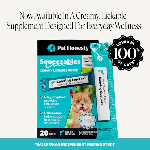 Image of Cat Calming Treats for Anxiety Relief - Dual Texture Crunchy Creamy Calming Chews for Cats - Feline Stress Relief Behavior Support for Travel, Vet Visits, Grooming, Separation Anxiety (30-Day Supply)