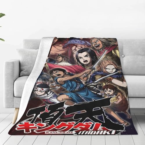 キングダム 毛布 ブランケット 大判 フリーサイズ 暖かい 軽量 ふわふわ 一人用 ソファ ベッド オフィス 膝掛け 洗える 秋冬60"x50"