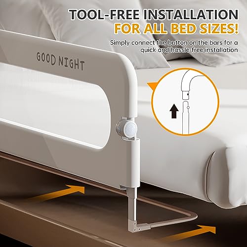 Strenkitech ZDHL-8091 Foldable Toddler Bed Rails - Kids Guard Bumper thumb #2