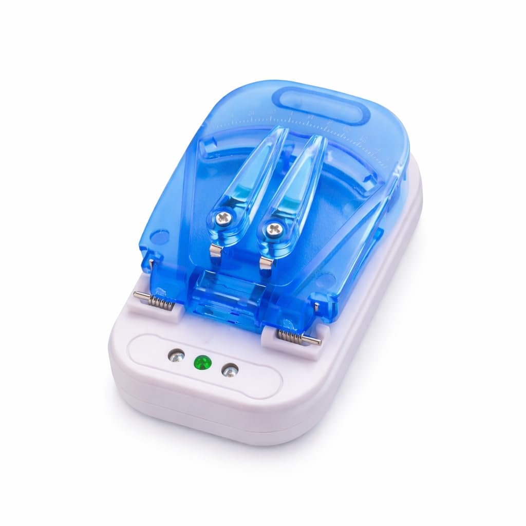 Poornima Enterprises™ Universal Mobile Battery Charger | Compatible with All Mobile Batteries | Transparent Clip | Compact & Portable Charger for Li-ion & NiMH Batteries-image-5
