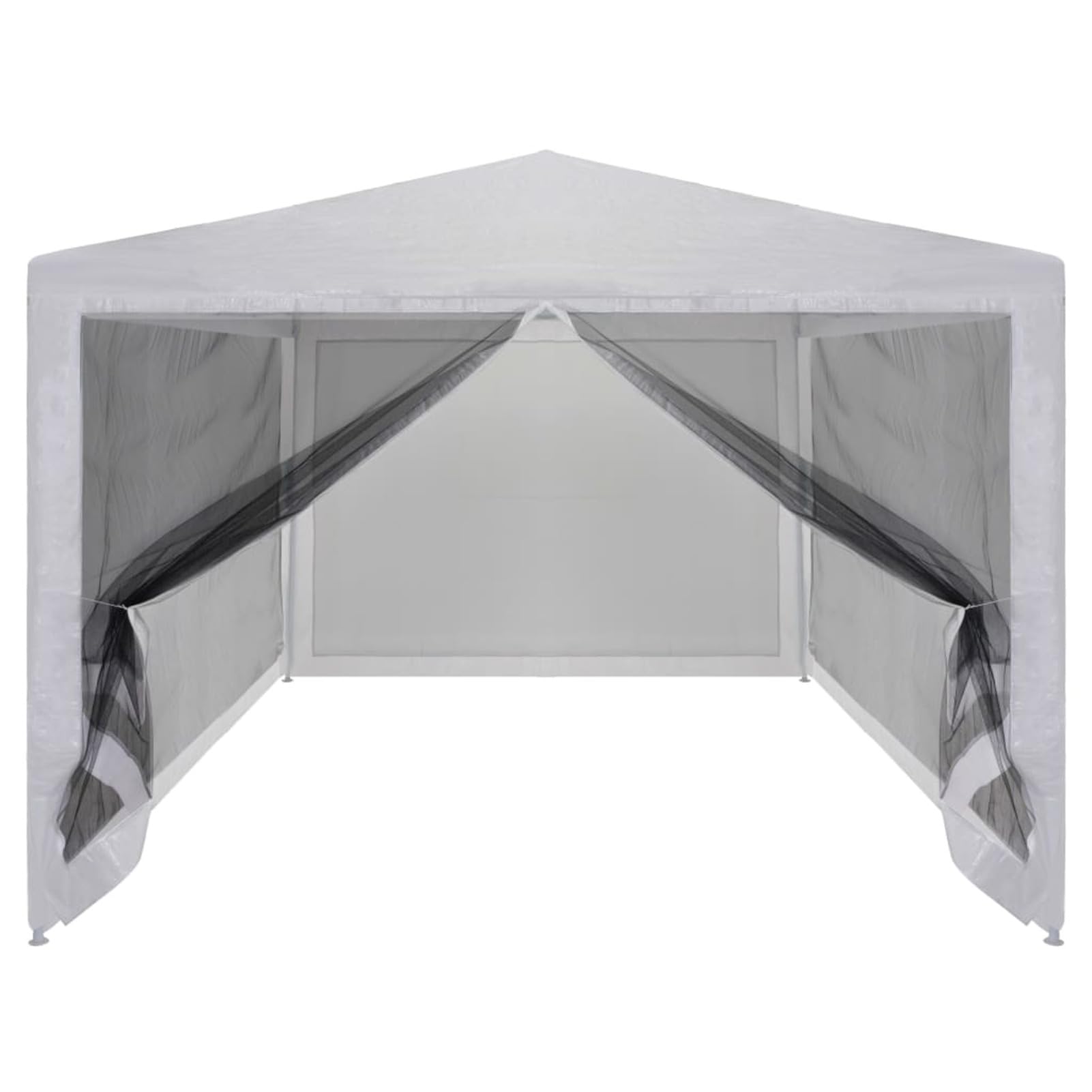 Partyzelt mit 4 Mesh-Seitenwänden, LAPOOH Party Deko, Festzelt, Pavillon, Garden Decoration, Canopy Tent, Lagerzelt, Gartenpavillon, 4 x 3 m