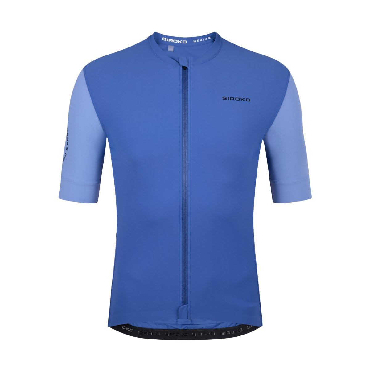 SIROKO Maillot de Gravel Manga Corta Ciclismo GM2 Golden Pedals Blue Azul