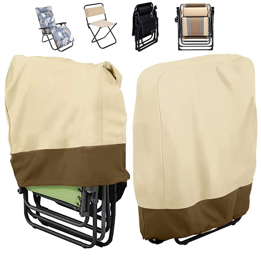 Copertura Per Sedie Pieghevoli Xtemtoamz - Telo Protettivo In Oxford Per Giardino, Antivento E Antipolvere, Con Custodia - Foto 3