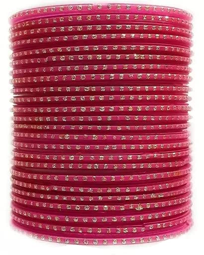GLASS EMPIRE ZARI WORK OF GLASS BANGLES SET FOR WOMEN (PACK OF 24) (2.8, MAGENTA) (B0BJBKRQTV) Amazon Price History, Amazon Price Tracker
