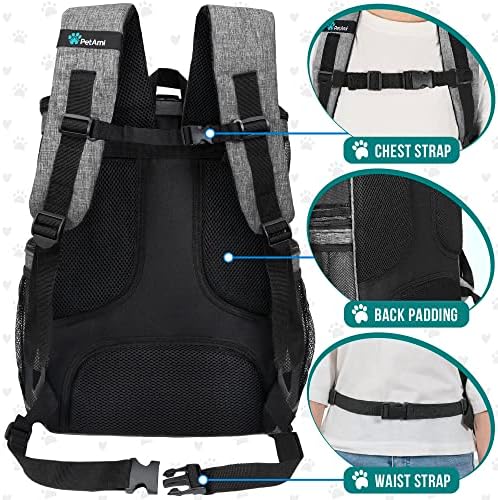 PetAmi Dog Backpack Carrier — texture and fabric close-up