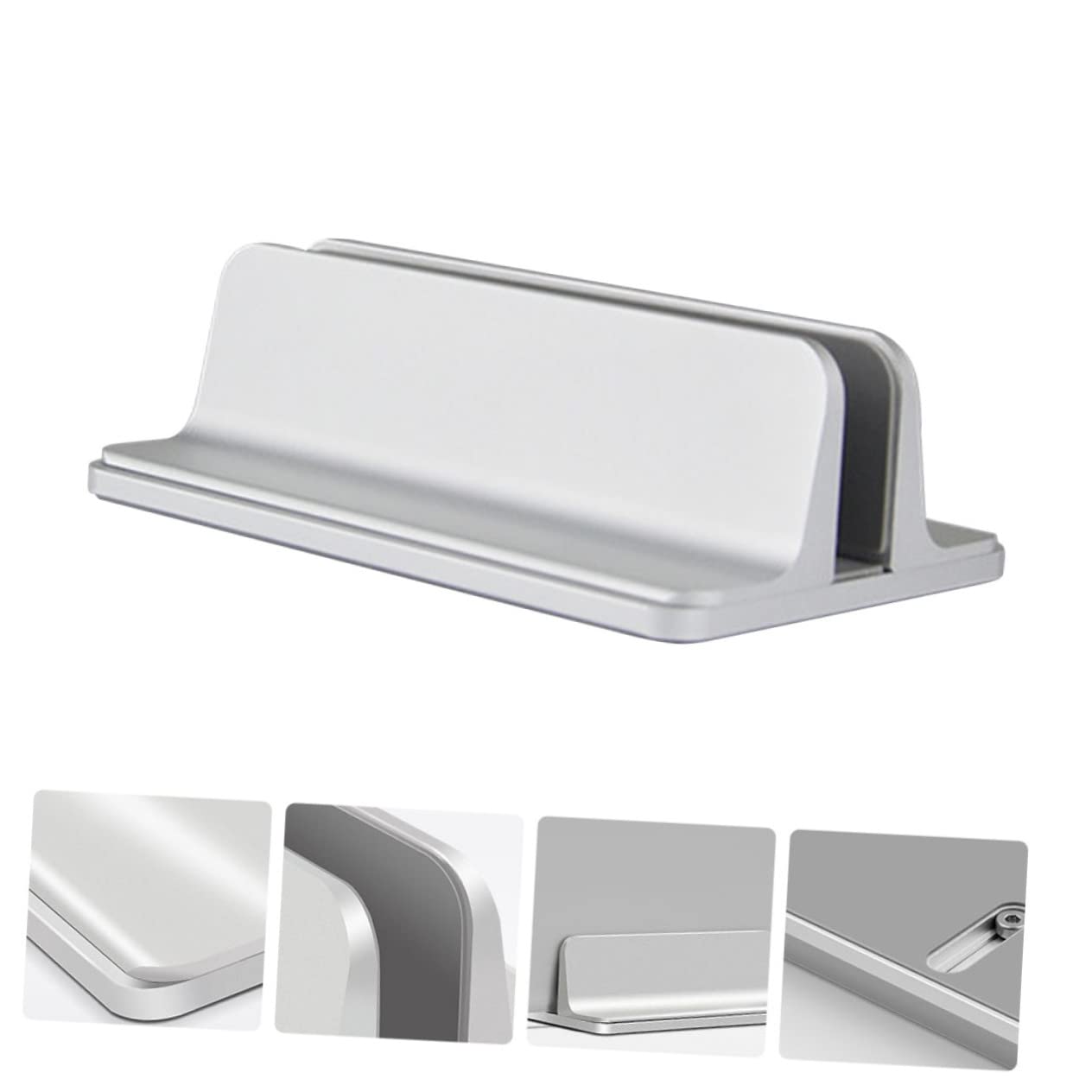NUOBESTY Soporte Vertical De Aluminio para Portátil Base Estable para Ordenador para Oficina y Estudio Práctico y Duradero