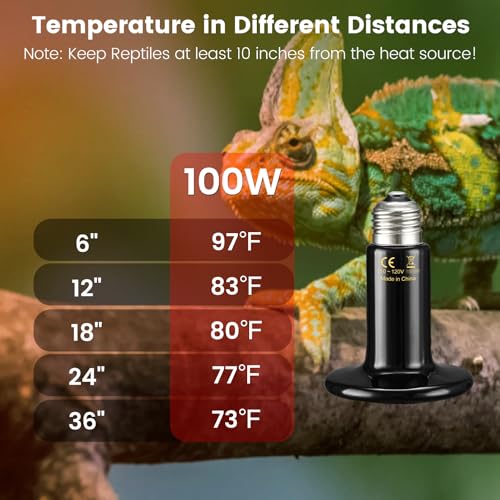 Image of REPTITRIP Dual Reptile Light Fixture with 100W Full Spectrum UVA UVB Light Bulb & 100W Nighttime Ceramic Heat Emitter, 2 Independent Switches, Reptile UVA UVB Heat Combo Pack