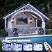 Soiarllt 100Ft 720 LED Rope Lights Outdoor Waterproof with Remote, 8 Modes and 4 Brightness Rope Lights for Outside, Garden, Patio, Pool, Bedroom, Party, Indoor Outdoor Decoration (Cool White)