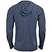 Jumpbox Fitness Burpees for Breakfast - Indigo - Men's Training Long Sleeve Triblend Hoody Workout Shirt