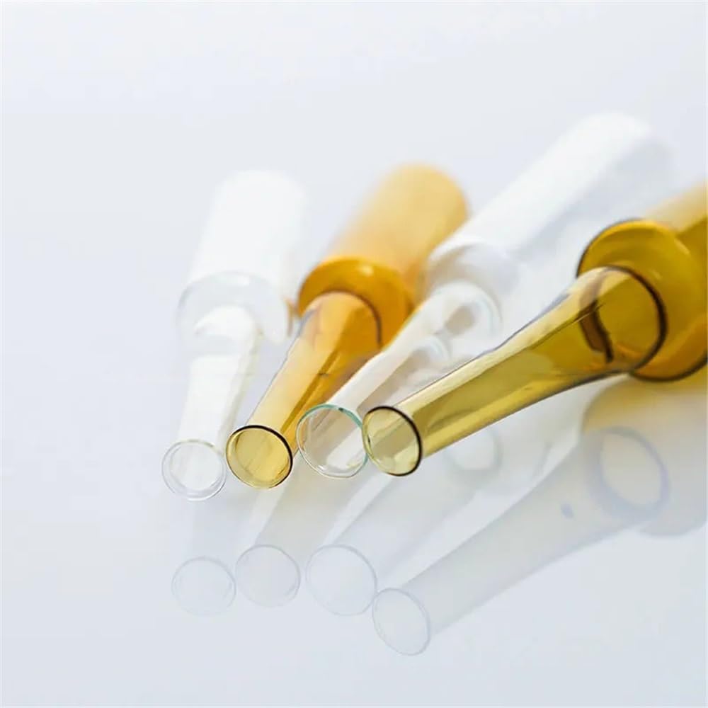 Laborgeräte und -ausrüstung 20/30/50/100 Stück Labor Klarglas/Braunglas 1/2/5/10/20ml Ampullenflasche zur Aufbewahrung von Medikamenten(Clear 5ml 50pcs)