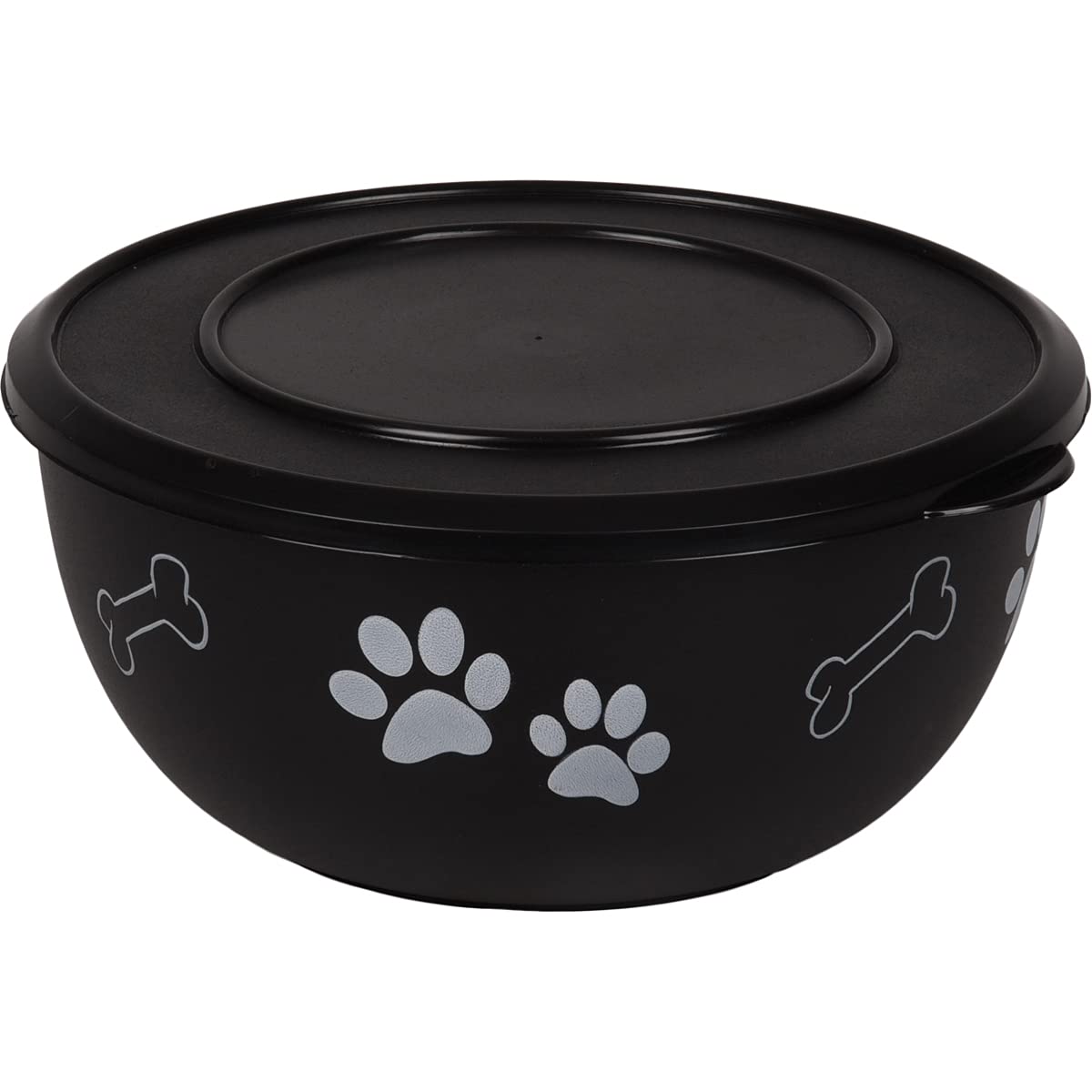 Flamingo FEEDING BOWL WITH LID KENA BLACK L 17,2CM1250ML, 17.2 cm - 1.25 L - Image 4