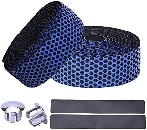 bike handlebar tape,handlebar tape Handlebar Tape, Handlebar Tape Bike Handlebar Tape Road Bicycle Anti-slip Silica Gel Shock Absorption Handle Bar Tape Cycling Wrap End Plug Bar Tape(Svart)