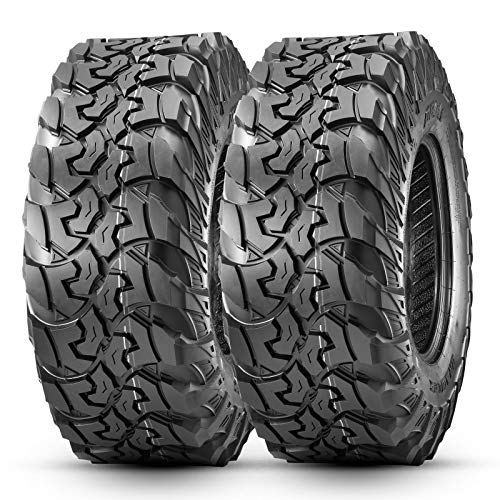 Set of 2 OBOR Brawler UTV Tires 30x10R14, 10 Ply Front/Rear Radial Tires for UTV SxS Side by Side Professional(Tubeless, 2 Pack)