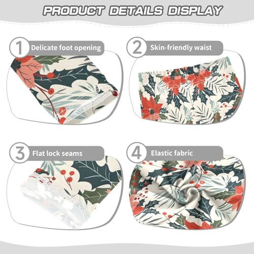 senya Girls Printed Leggings Yoga Pants Retro Christmas for Kids in 4t to 10 Years, 4T3