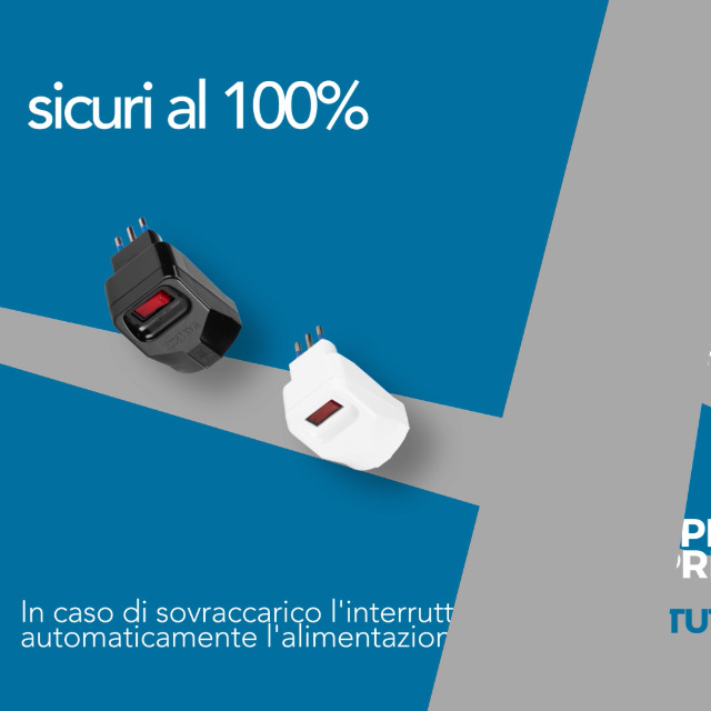 Prolunga Elettrica POLY POOL MULTISIZE - Cavo 40 Cm, Spina Piccola 10A, Presa Grande Schuko, Con Interruttore Sicurezza - Foto 6