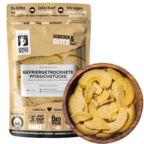 Bremer Gewürzhandel gefriergetrocknete Pfirsichscheiben, leicht gezuckert, Trockenfrüchte gefriergetrocknet, 50g