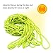 Karlak Night Basketball Net Nylon Glowing Basketball Hoop Rim Net 12 Loops Standard Size Glowing Basketball Net Sun Powered