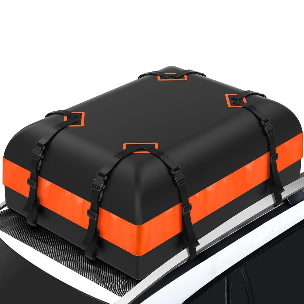 Bolsa de Techo Coche, para Fiat Panda Cross 2014-2024 Cofre Universal Plegable e Impermeable, para Coches con/sin Portaequipajes, Transporte Equipaje