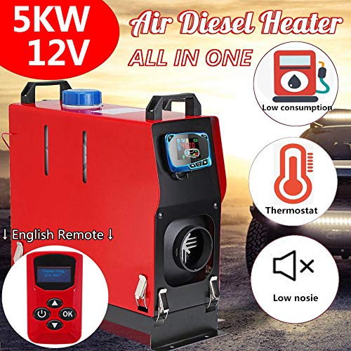 Air Diesel Heater, 5KW 12V Parking Vehicle Heater Set For Car Truck Bus, Trucks,RV, Motorhome Trailer, Trucks, Boats