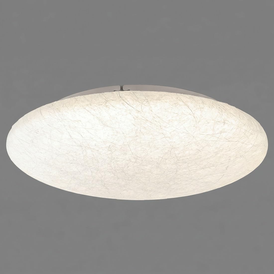 Style Vintage Simulated Silk Texture Ceiling Light, Elegant Organic Flying Saucer Shape, Creamy White Cocoon Soft Glow Effect, Flush Mount Plafond for Master Bedroom, Living Room(17.72"(45cm))