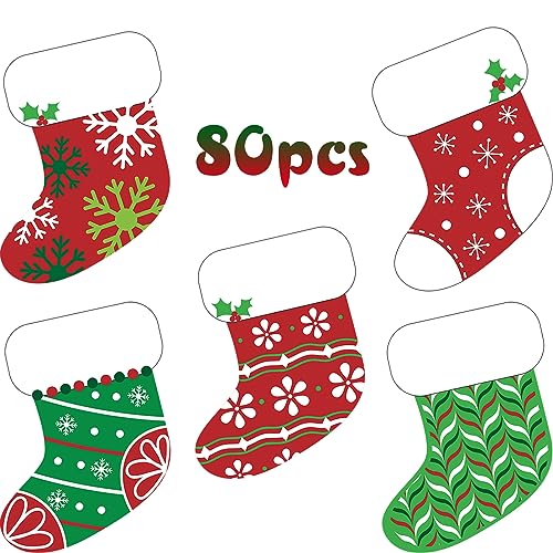 Découpes pour bas de Noël Blulu avec points de colle pour décorer facilement vos vitrines
