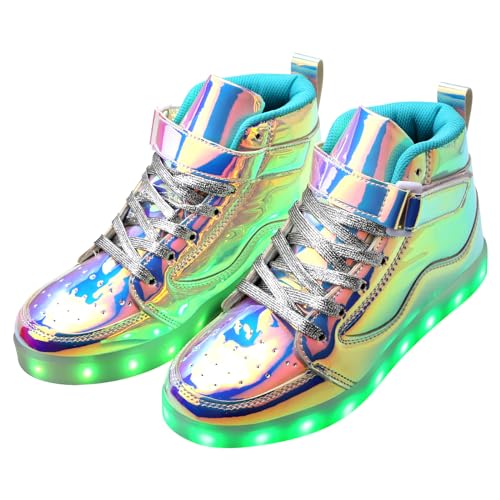 Light Up Shoes Men Women LED Shoes USB Charging Adult High Top LED Sneakers Glow in The Dark Footwear for Dancing Party Festivals 6