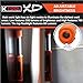 K Tool International XD52848 15.5-Inch Adjustable LED Work Light, Orange/Black, Battery Powered, 6 Levels of Brightness, 700 Lumens