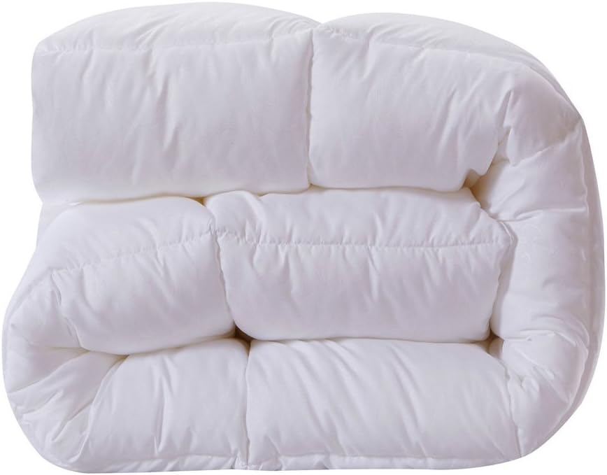 NS Luxury Goose Down Duvet Comforter Quilt(90X90inches) Doona Bedspread Blanket Coverlet for Winter(Queen,White)